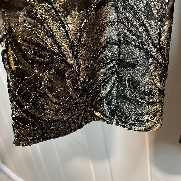 Carmen Marc Valvo Women Formal Top Jacket w gold design - Picture 12 of 15